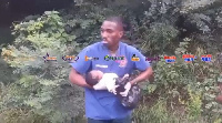 The baby was fortunately found by personnel of the Ghana Ambulance Service