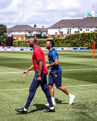 Patrick Viera and Jordan Ayew