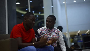 Arnold Asamoah with blogger, ZionFelix