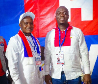 NPP chairman Stephen Ntim and General Secretary Justin Kodua Frimpong