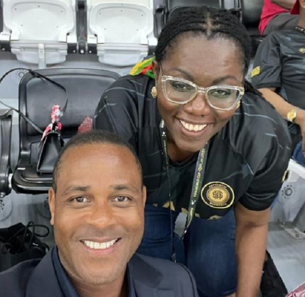 Ursula Owusu and former footballer, Patrick Stephan Kluivert