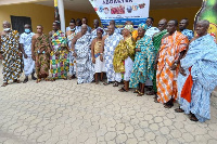 Traditional leaders of the Effutu people who celebrate the festival