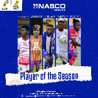 The list includes three players of Accra Hearts of Oak SC