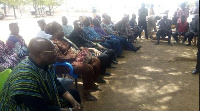 National Executive and MPs seated with some beavered family members