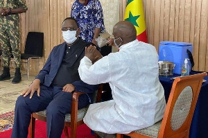 Macky Sall on Thursday took his coronavirus shot live on television