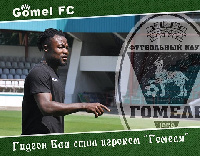 Gideon Baah  was on target for FC Gomel