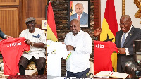 L-R: John Agyekum Kufour, John Dramani Mahama and Nana Addo Dankwa Akufo-Addo