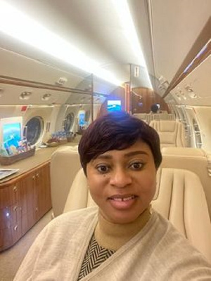 Adwoa Safo In Private Jet