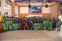 Rt Rev Dr Setorwu Kwadzo Ofori with Catechists for Ho Presbytery of Global Evangelical Church