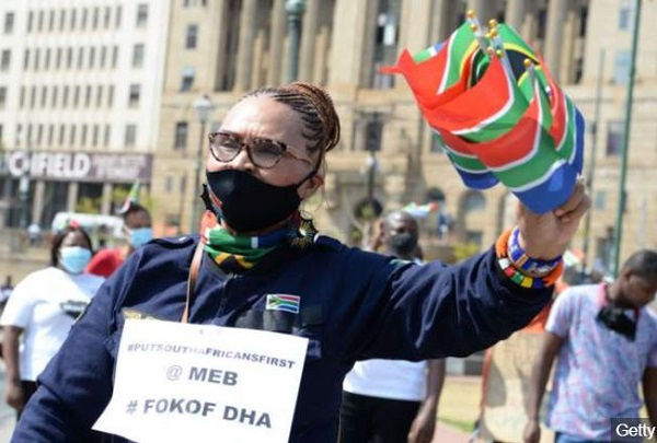 A protest was held outside the Nigerian High Commission last week