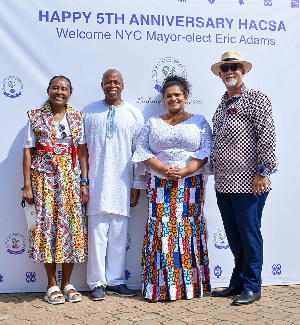 Tracey Collins, NYC Mayor-elect Eric Adams, Amb. Johanna Svanikier, Thomas Svanikier