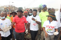 Ashanti Regional Minister Alexander Ackon (middle)