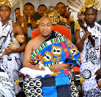 The Paramount Chief of the Atebubu Traditional Area, Ohempon Yeboah Asiamah