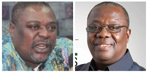 Samuel Koku Anyidoho (left) and Sammy Atta-Mills