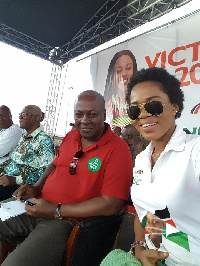 President John Dramani Mahama and Mzbel