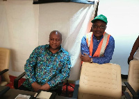 Former president John Mahama at the registration centre