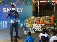 The donations were made to chosen children center in Accra