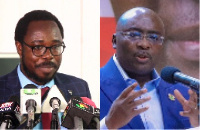 Prof Kobby Mensah (left) and Vice President Dr Mahamudu Bawumia