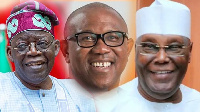 Bola Ahmed Tinubu, Peter Obi and Atiku Abubakar