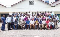 George Mireku Duker in a group photo with the communicators