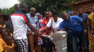 Tsledom receives a Ghc 17,000 borehole from JICA