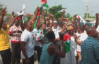 A section of the NDC supporters