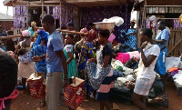 Some traders at traditional markets in Sefwi-Waiwso