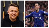 Charlie Morgan (left) and Eden Hazard