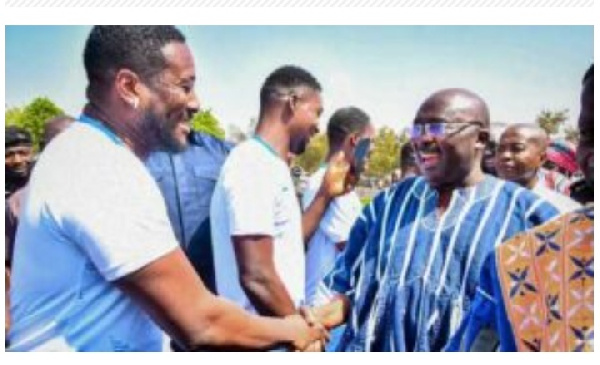 Asamoah Gyan and Vice President, Dr. Mahamudu Bawumia