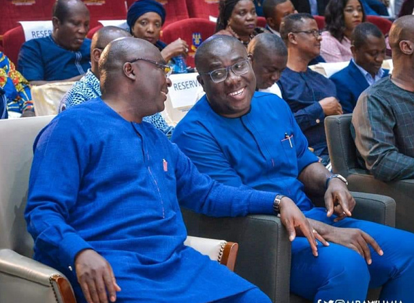 Vice President, Dr Mahamudu Bawumia and Sammi Awuku