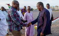 Former President John Dramani Mahama and Alban Bagbin