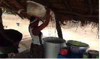 The main source of drinking water for a section of Ghana's population is surface water