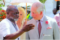 Azumah Nelson and  King Charles