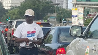 Ken Ofori-Atta on the streets of Accra campaigning for NPP