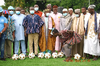 The chiefs, and people of Yeji have received a FIFA standard Astroturf facility