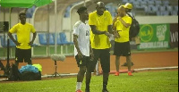 Daniel Afriyie Barnie and Black Stars coach, Otto Addo