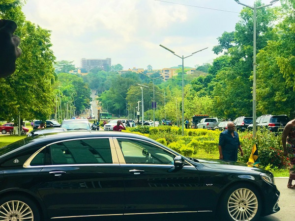 The vehicle Otumfuo arrived in at the 56th Congregation of KNUST