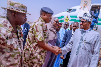 President Buhari visited the Borno State following an attack in the area that left 30 people dead