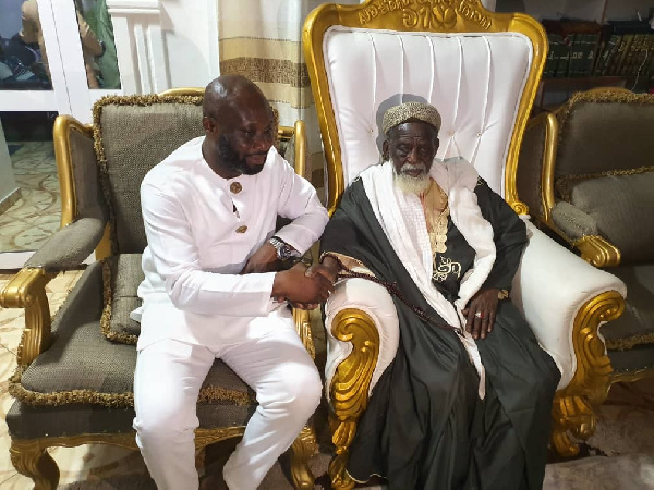 Former GFA Vice President, Geroge Akwasi Afriyie visited the Chief Imam today