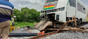 New train involved in an accident