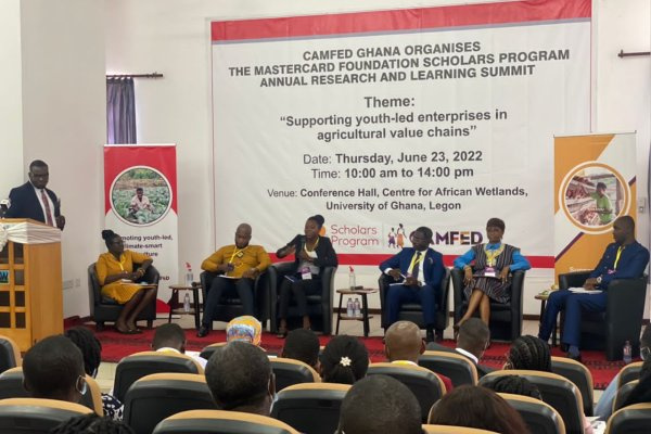 Panelists at an agro-investment summit in Accra