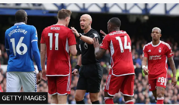 Forest have paid the price for their complaints about the officiating in the 2-0 defeat by Everton