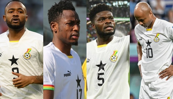 L-R Jordan, Rahman, Partey, Dede Ayew