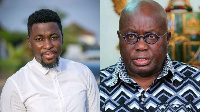 Social commentator Kwame A Plus and President of Ghana, Nana Addo Dankwa Akufo-Addo