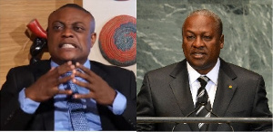 Maurice Ampaw (left) and John Dramani Mahama