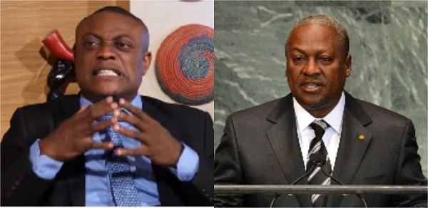 Maurice Ampaw (left) and John Dramani Mahama