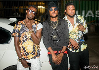 Joint 77( left) Addi Self (middle) and Captan are signees of Shatta Movement records