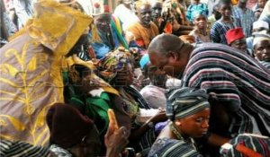 John Dramani Mahama at the palace of Yagbonwura Tuntumba Boresa (I)