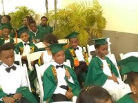 Some of the students at the graduation