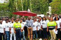 A group picture of the graduates and officials of AngloGold Ashanti